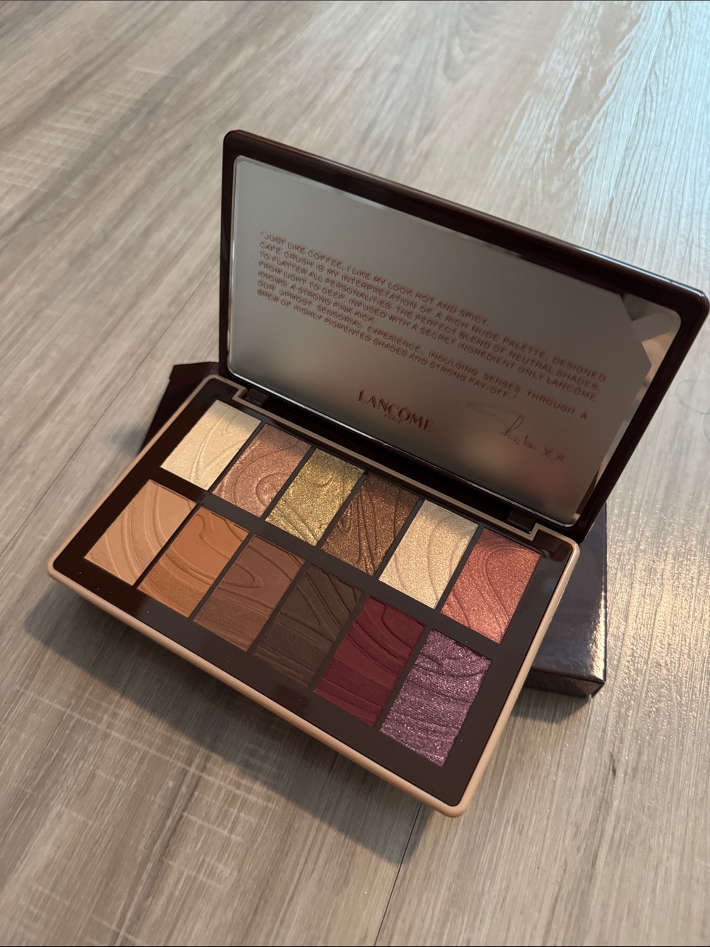 NWT Lancôme Idôle Café Crush Eyeshadow Palette - Rich Browns and Golds